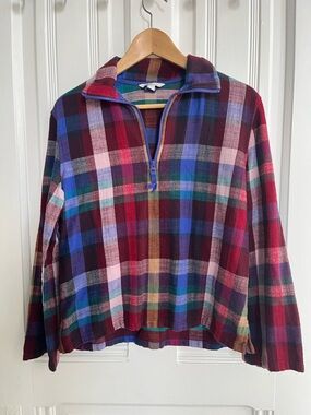 L.L. Bean Zip Flannel Shirt
